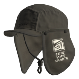 Ink-Black Flap Cap